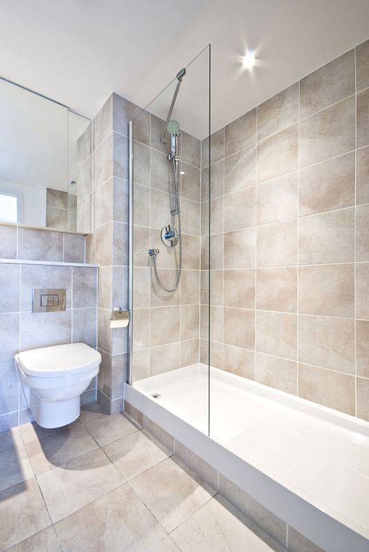 Contemporary Shower with Features
